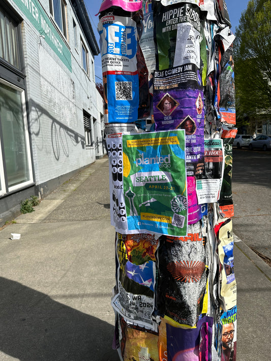 Seattle - City Cylinder Postering: 11" x 17"