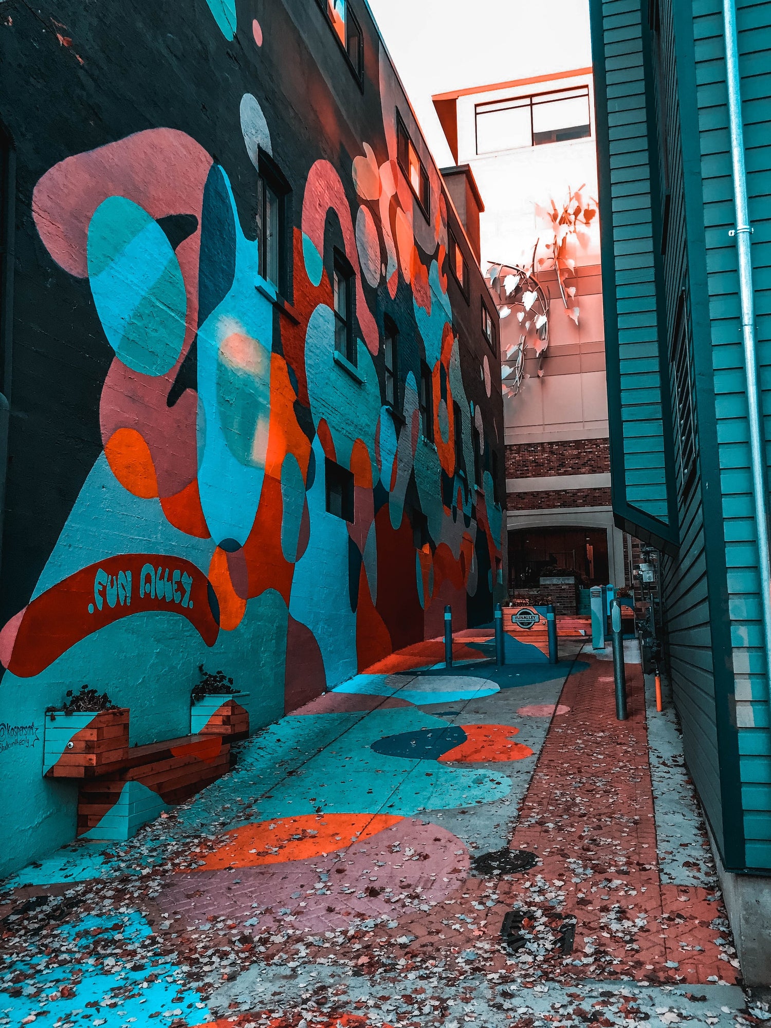 Community Mural in North Vancouver. Custom murals to enhance your community or municipality are available at Vancity Postering. Photo by Vlad Bunu on Unsplash